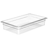 Olmecs Polycarbonate Clear 1/1 Full Size Food Pan-2 (53x32.5x6.5Cms)